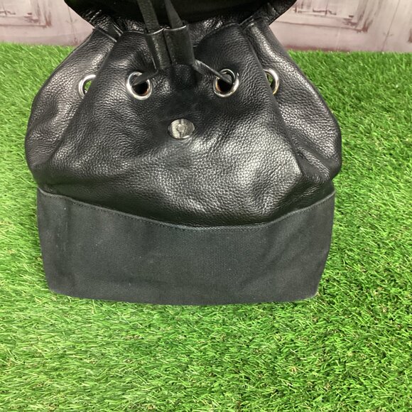 Rebecca Minkoff Mansfield Convertible Backpack Black Leather & Canvas - Picture 3 of 16